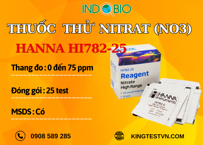 Thuốc thử nitrat trong nước Hanna HI782-25